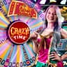 Presenter next to the crazy time wheel