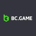 BC.Game casino logo in black background