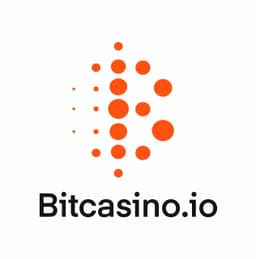 Bitcasino.io logo in white background
