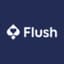Flush Casino logo in dark background