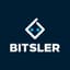 Bitsler logo in dark background