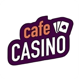 Cafe casino logo in white background