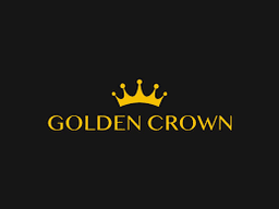 Golden Crown casino logo in black background