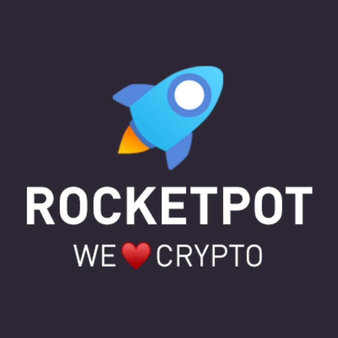 RocketPot logo in dark background