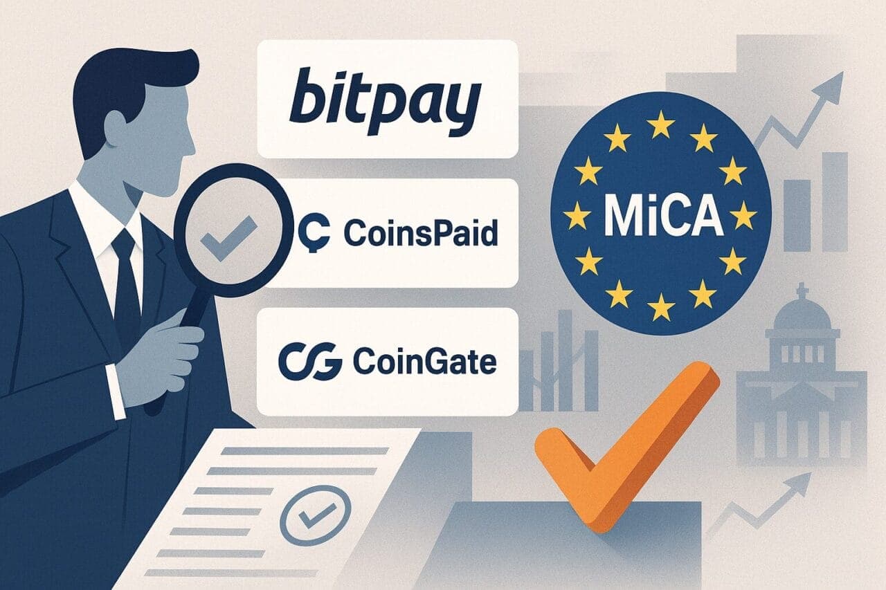 BitPay vs CoinsPaid vs CoinGate: Comparing Crypto Payment Processors Under MiCA Regulations Featured News Image