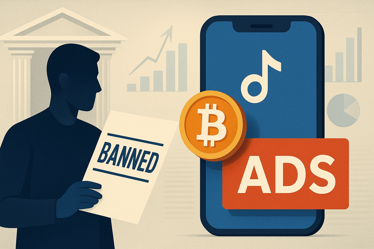 TikTok permanently bans gambling harm advocate while crypto casino ads persist on platform