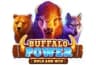 Buffalo Power: Hold & Win Logo Image of buffalo, bear, and wolf