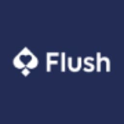 Flush Casino Logo Flush Casino logo in dark background
