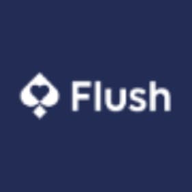 Flush Casino Logo Flush Casino logo in dark background