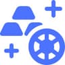 Crypto Gold Icon Cypto gold wheel icon