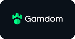 Gamdom Logo Gamdom logo in black background