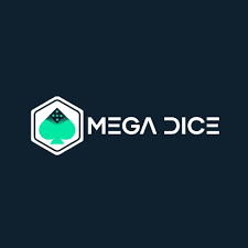 Mega Dice Logo Mega dice logo in dark background