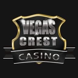 Logo Vegas Crest casino logo in black background