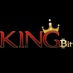 Logo Kingbit casino logo in black background