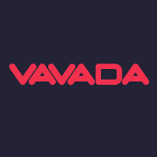 Vavada Logo Vavada logo in black background