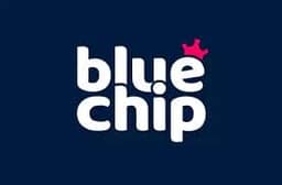 Logo Bluechip casino logo in dark blue logo