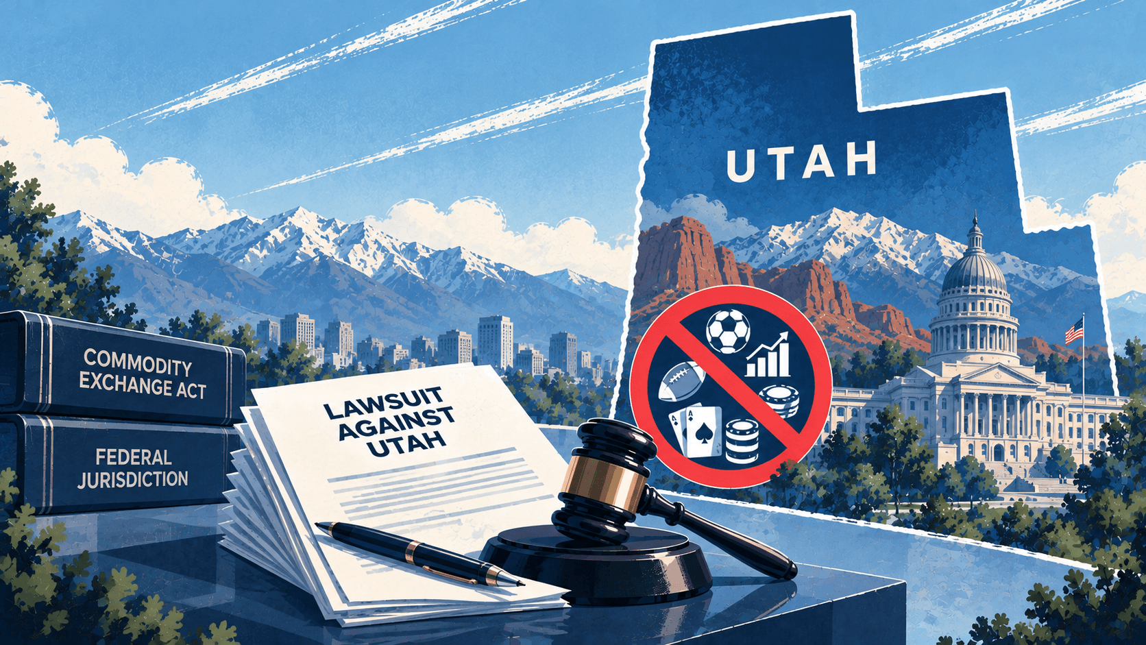 CFTC Sues Utah to Protect Prediction Markets From State Gambling Laws News Image CFTC Sues Utah to Protect Prediction Markets From State Gambling Laws