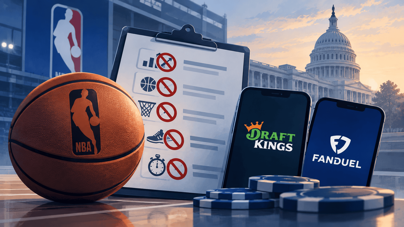 NBA Restricts Sportsbook Bets as Kalshi and Polymarket Remain Outside New Rules News Image NBA betting rules change