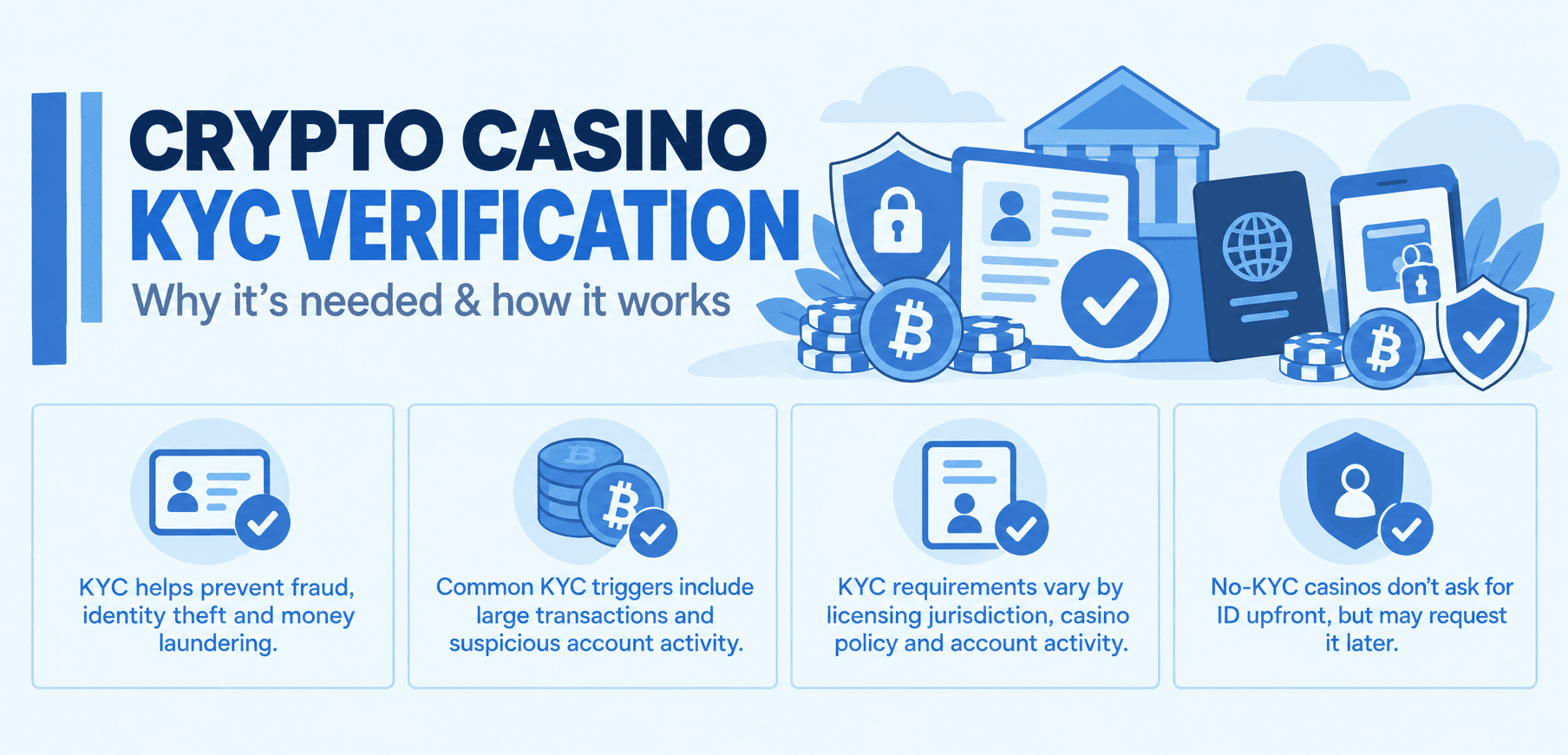 Crypto Casino KYC Verification: Guide for 2026 Crypto Casino KYC Verification: Guide for 2026 Featured Guides Image