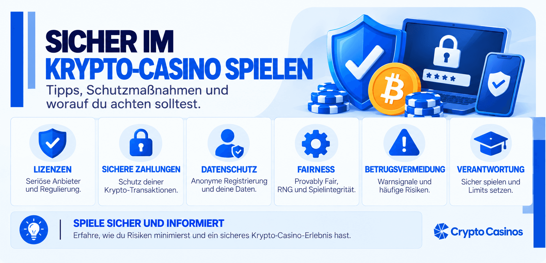 Sicher im Krypto Casino: Betrugsmaschen erkennen und abwehren Sicher im Krypto Casino: Betrugsmaschen erkennen und abwehren Featured Guides Image