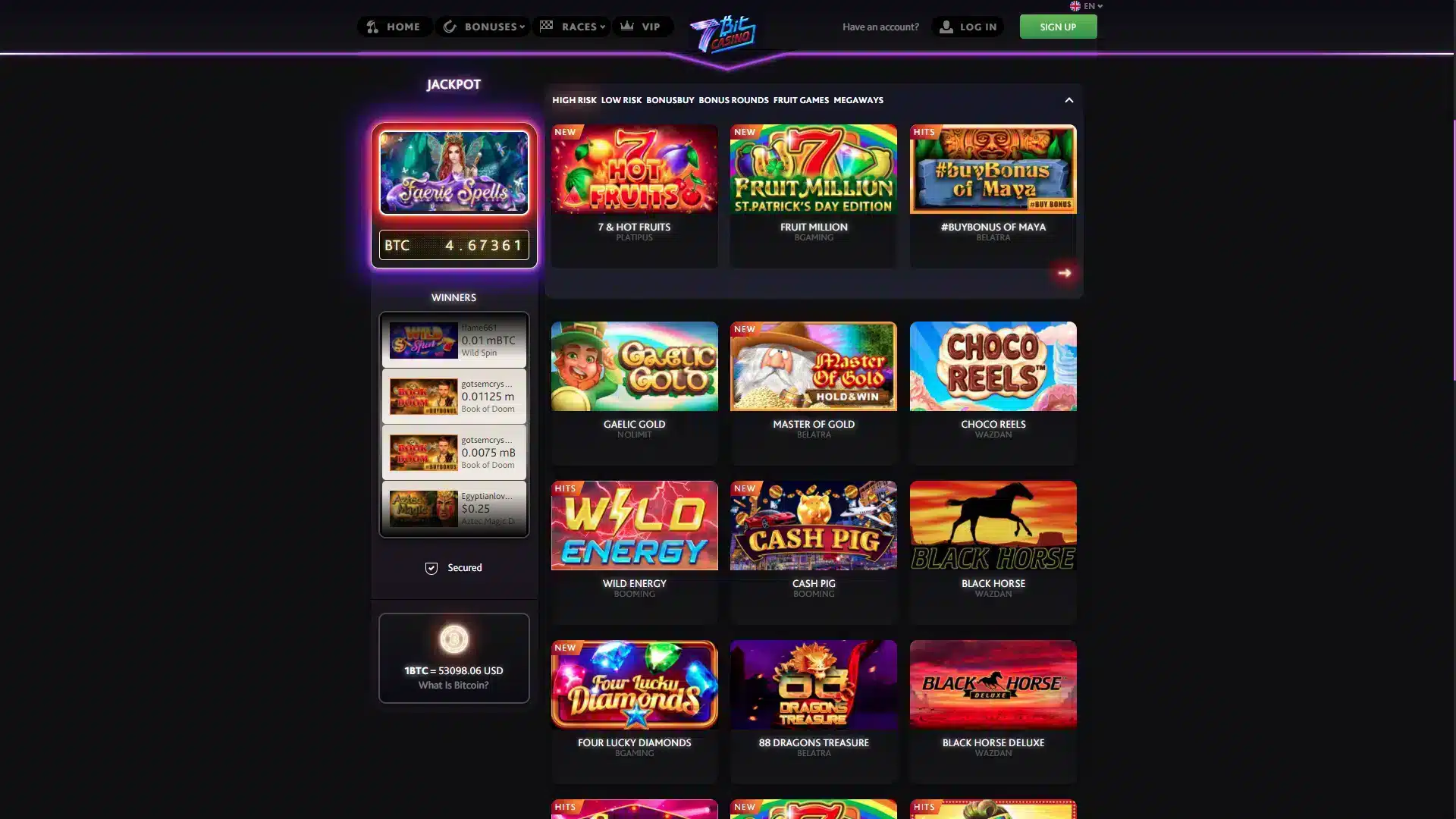 7Bit Casino Games