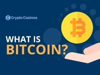 Image saying What is bitcoin by cryptocasinos