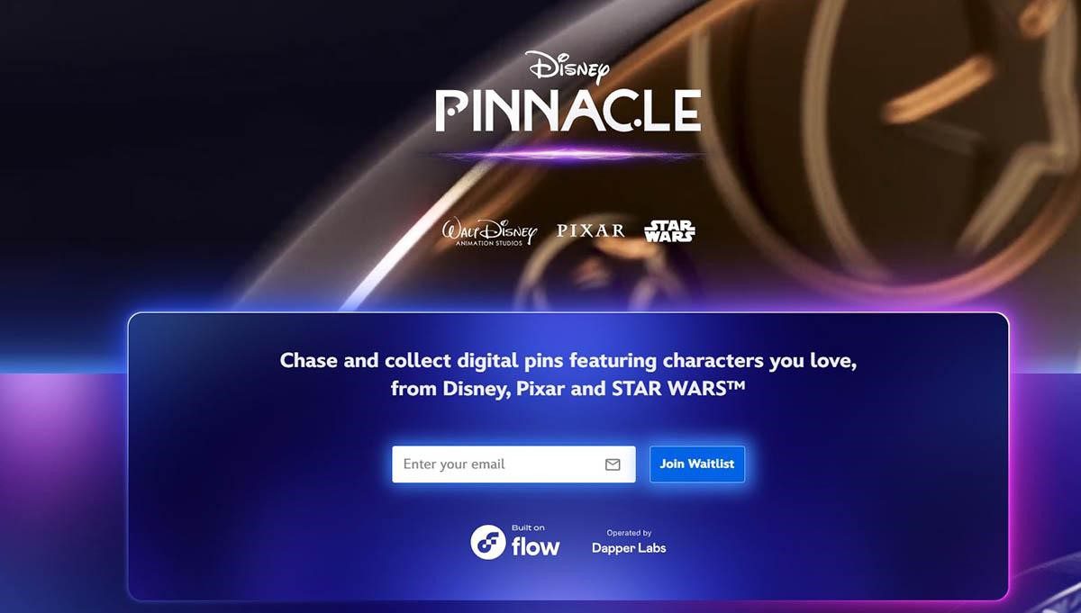 A screenshot of Disney Pinnacle website