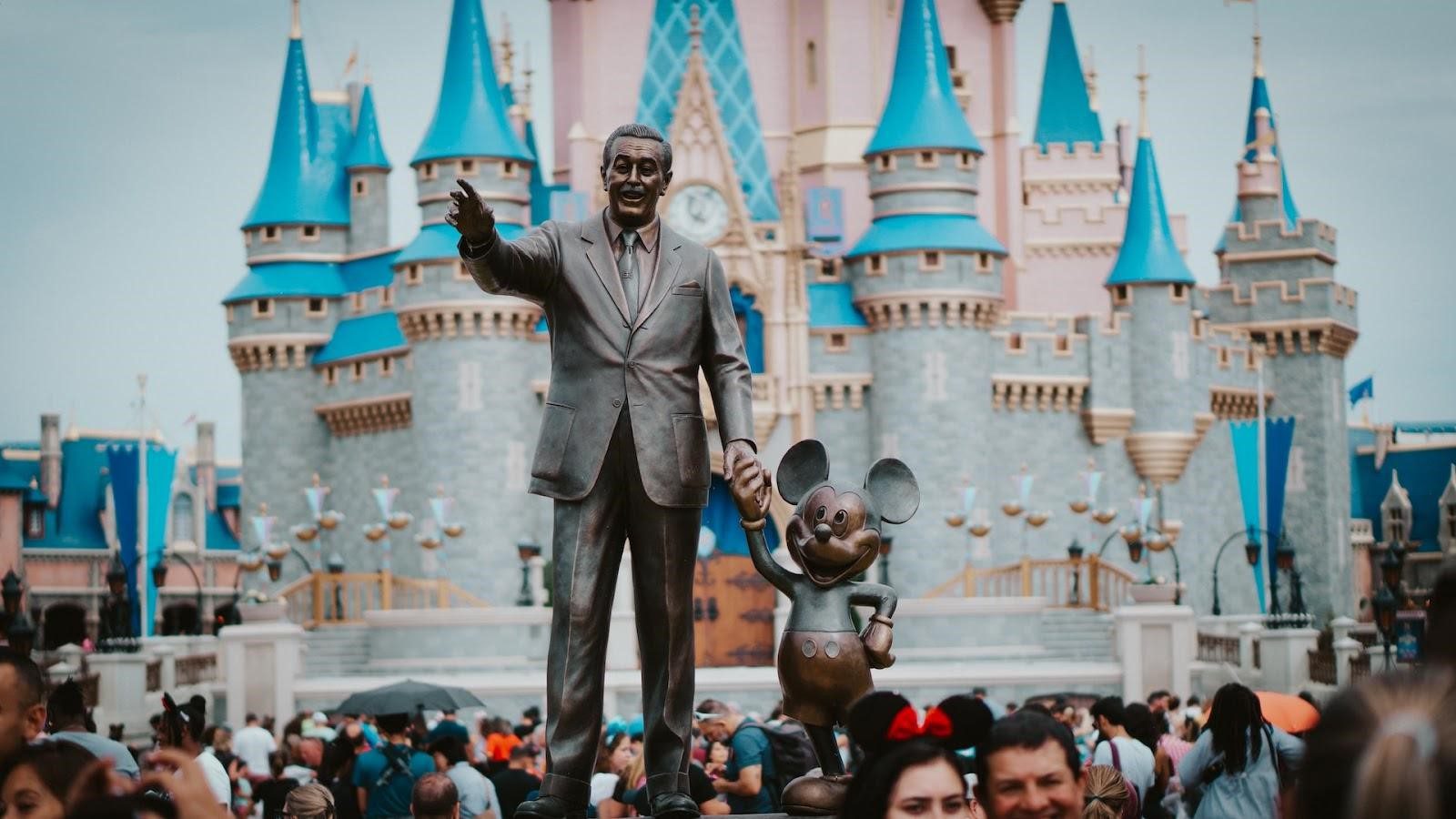 A photo of a statue at Disney World