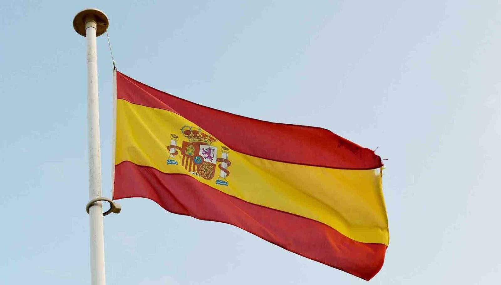 An image of the Spanish flag