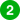 Green circle with number two